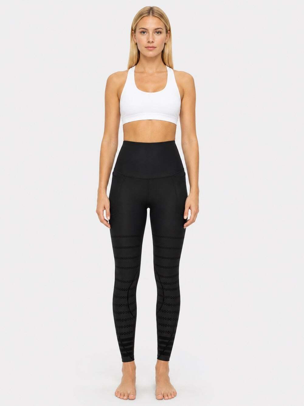 Fanka RecoverEZ Reversible Compression Leggings Women 14 3XL Black NWT